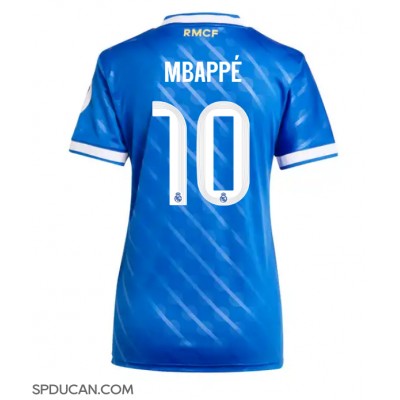 Zenski Nogometni Dres Real Madrid Kylian Mbappe #10 Rezervni 2025-26 Kratak Rukav Zenski Nogometni Dres Real Madrid Kylian Mbappe #10 Rezervni 2025-26 Kratak Rukav